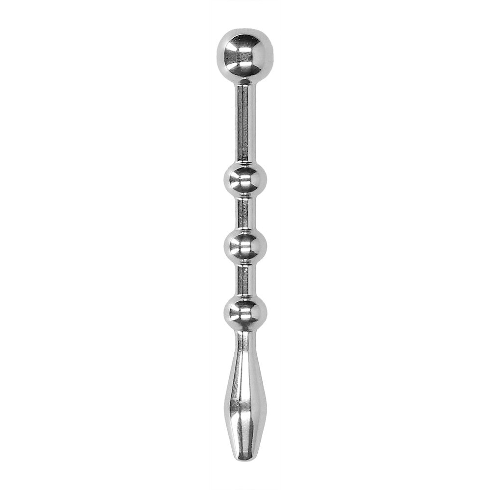 stainless steel urethral plug with ball detailing from shots toys medical instruments