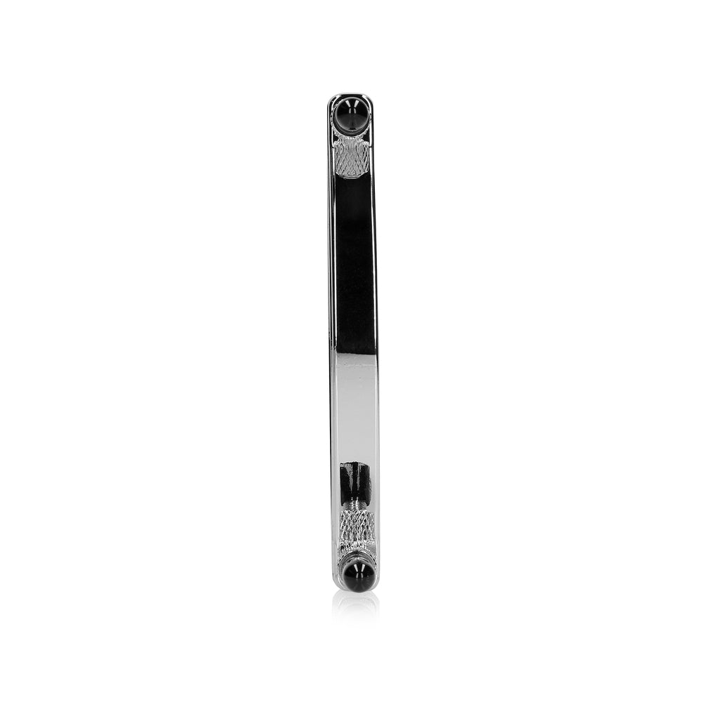 shots toys adjustable metal pussy clamps with knurled tightening screws, medical instrument style.