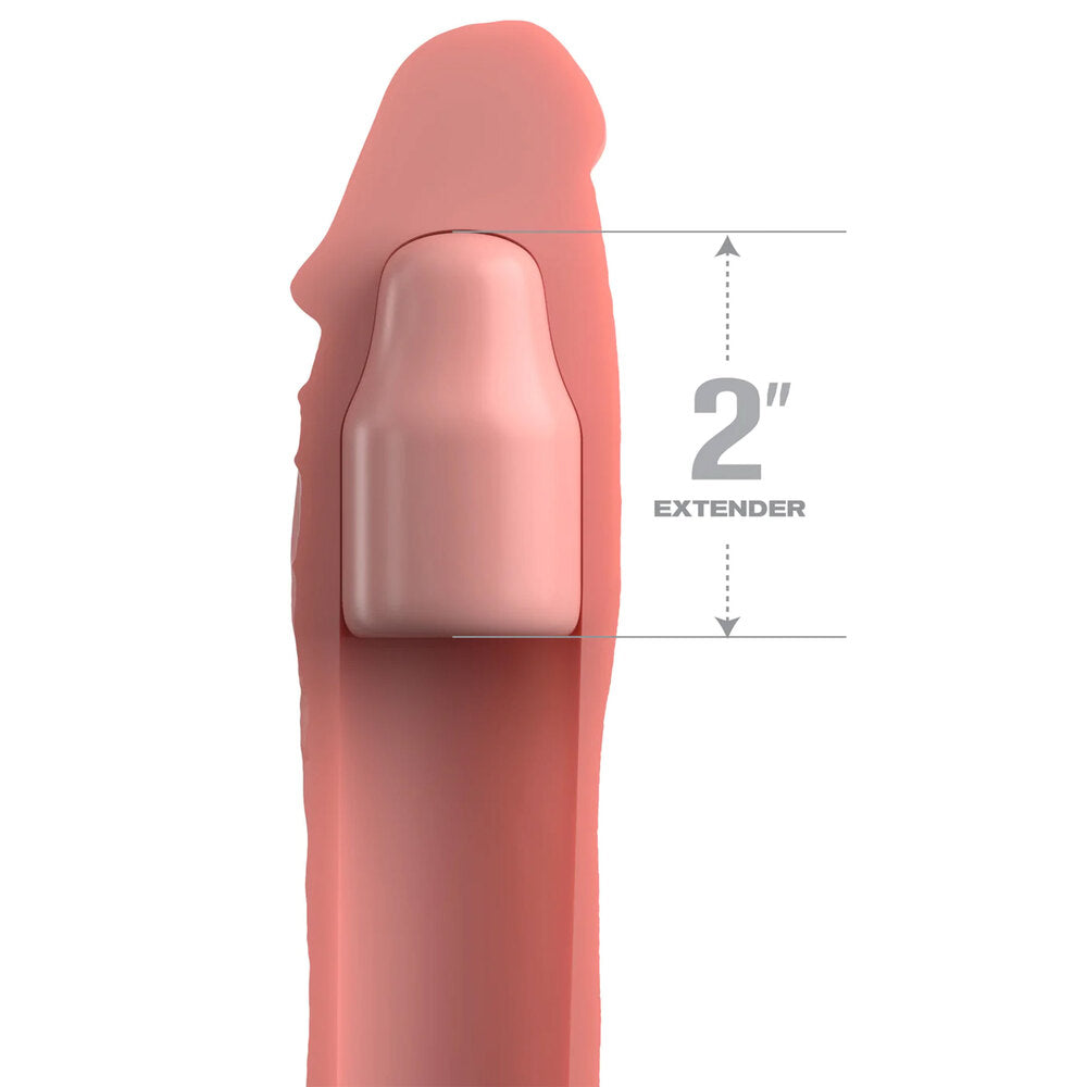 PipeDream XTensions Elite, a two-inch penis extender, clear plastic with adjustment screw.