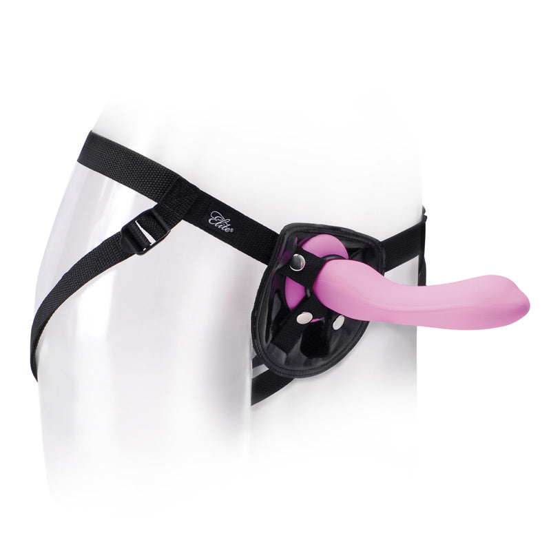 pipe dream fetish fantasy elite universal beginners harness, black padded adjustable straps.