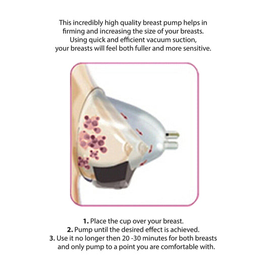 Rose gold female breast pump by shots toys, a discreet and stylish pumping solution.