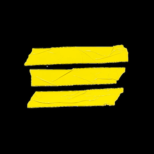 yellow bondage tape from shots toys, fifty-seven feet long, a kinky novelty item