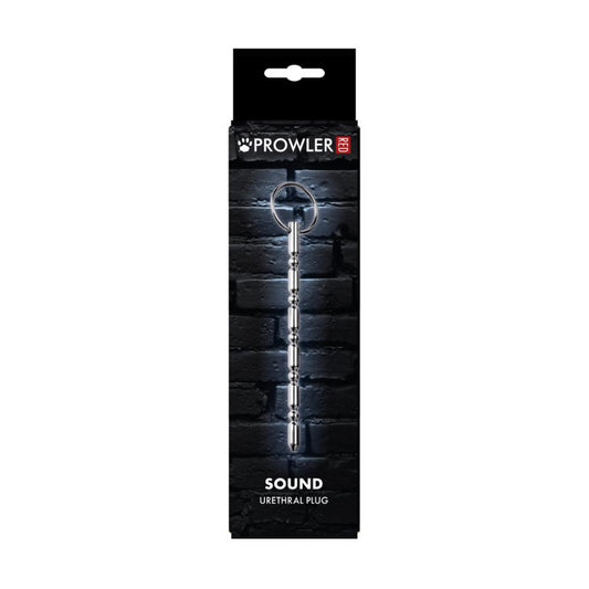 Prowler red sound urethral plug for cock and ball bondage, showcasing its smooth finish.
