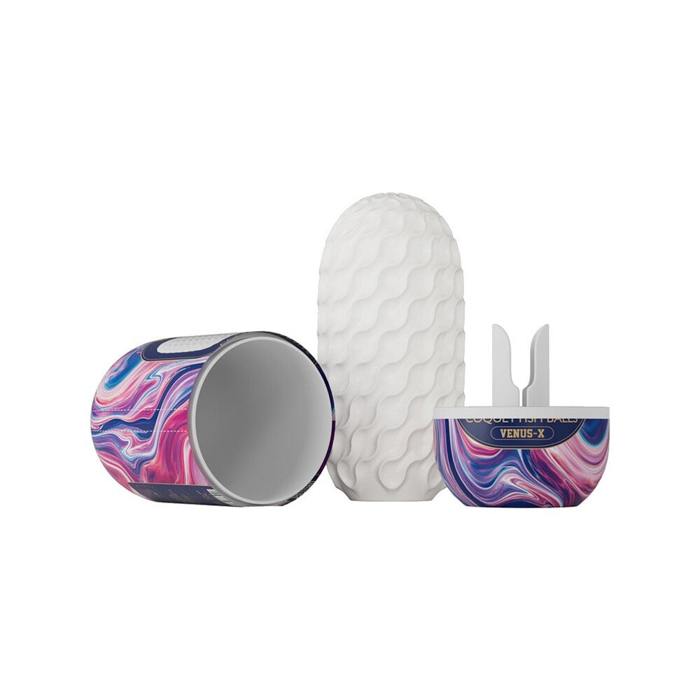 Pretty Love Venus X Coquettisch ball masturbator, flesh-toned silicone with textured details for intimate use.