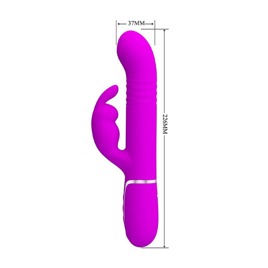 Pretty Love Coale rechargeable rabbit vibrator, a delightful bunny vibrator in a smooth finish.