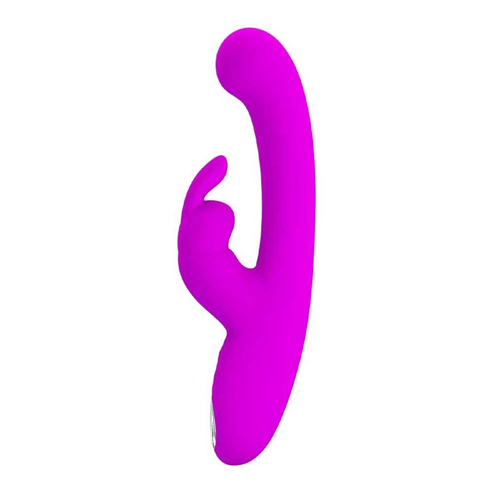 pretty love lamar rechargeable rabbit vibrator, a bunny-shaped pleasure toy with led lights.