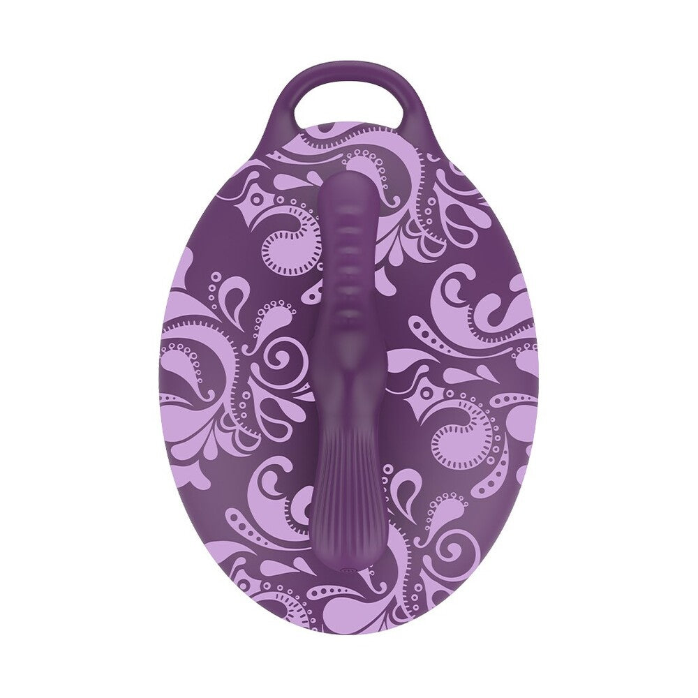 Purple bouncy bliss sit-on vibrator, other style, for comfortable and discreet pleasure.