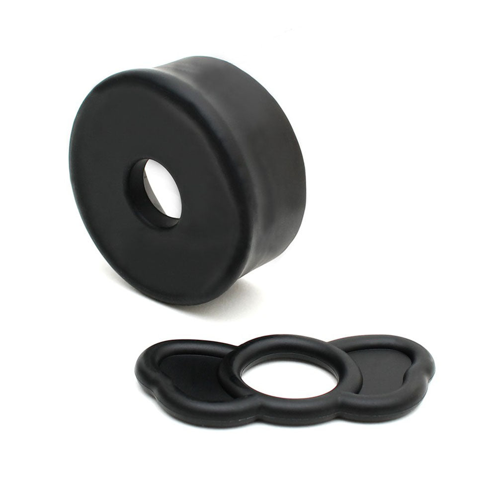 Rimba ppump replacement kit components, including clear cylinder, valves and connection tubing.