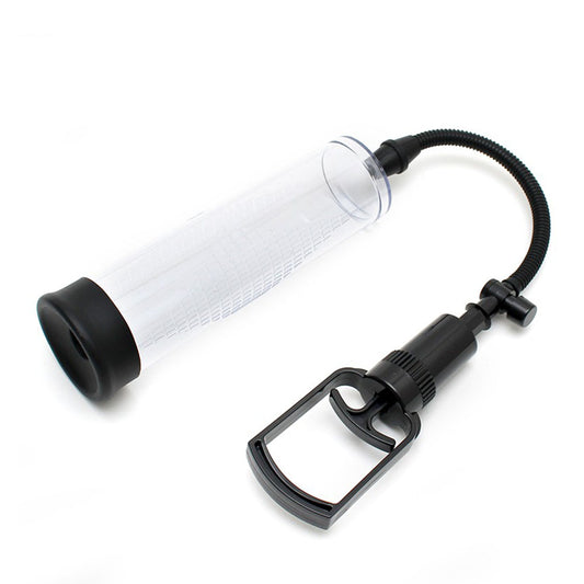 rimba ppump pp01 manual penis enlargement system, clear plastic cylinder with rubber tubing