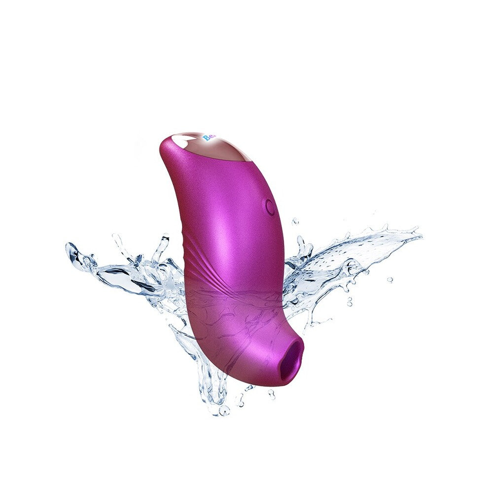 Close-up of the love to love believer vibrator, a smooth, dusky pink clitoral stimulator.