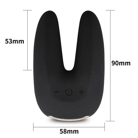 Lovetoy o sensual rapture vibrator, a dual stimulator in a smooth, skin-safe material.