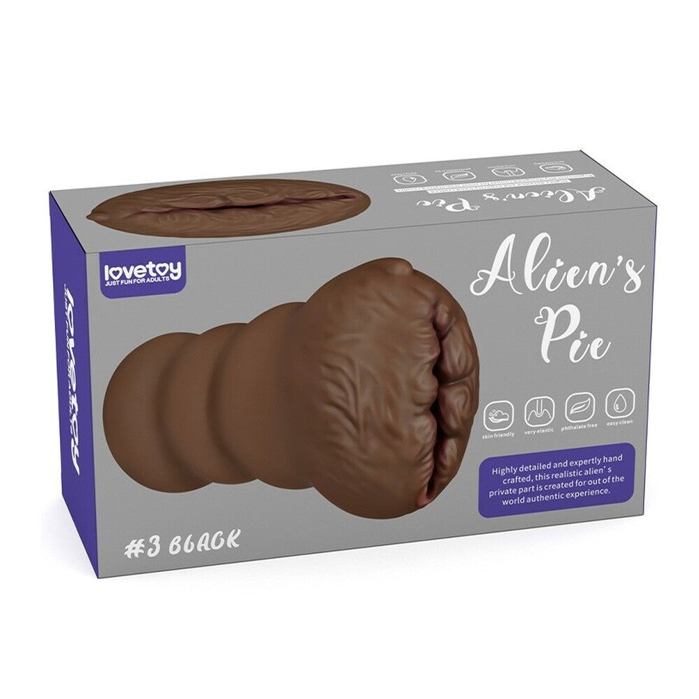 Lovetoy Aliens Pie Number 3 masturbator in a flesh brown colour.