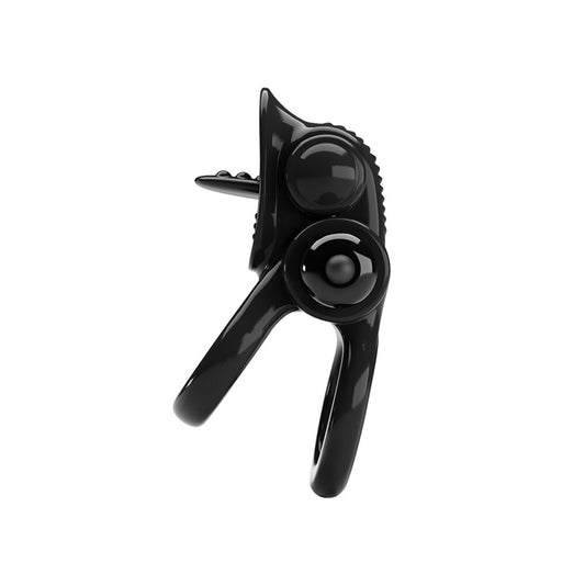 Pretty Love Passionate Ring vibrating cockring, love ring vibrator, black silicone, pleasure aid