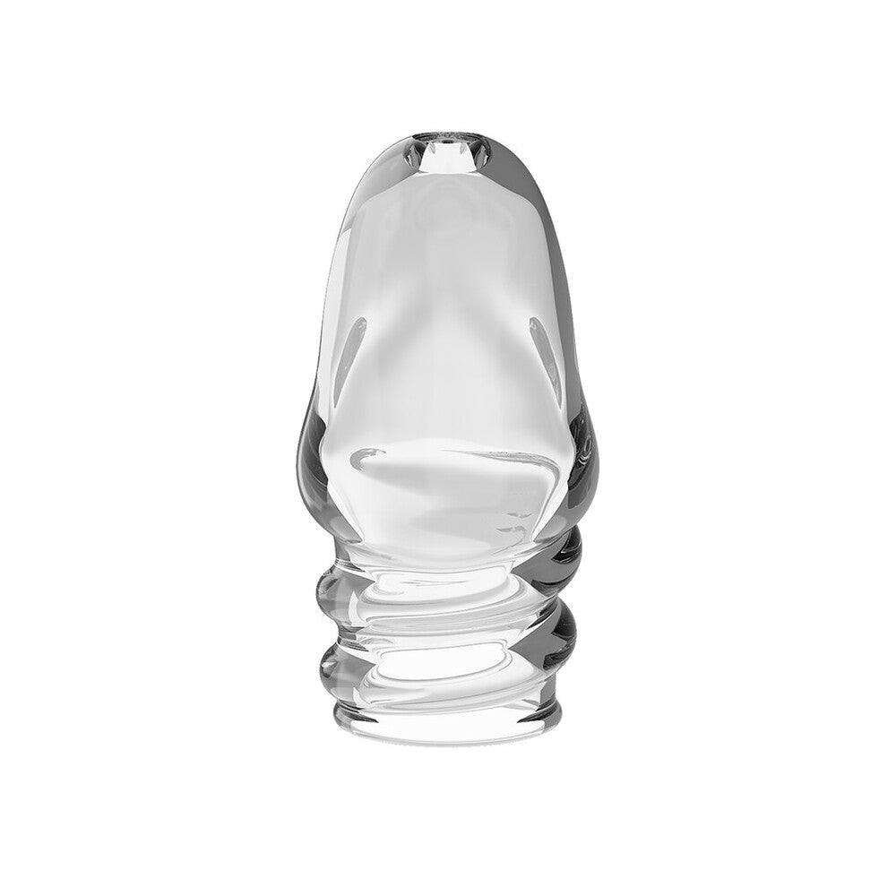 Pretty Love Jeremy clear penis sleeve, enhancing pleasure and sensation during intimate moments.