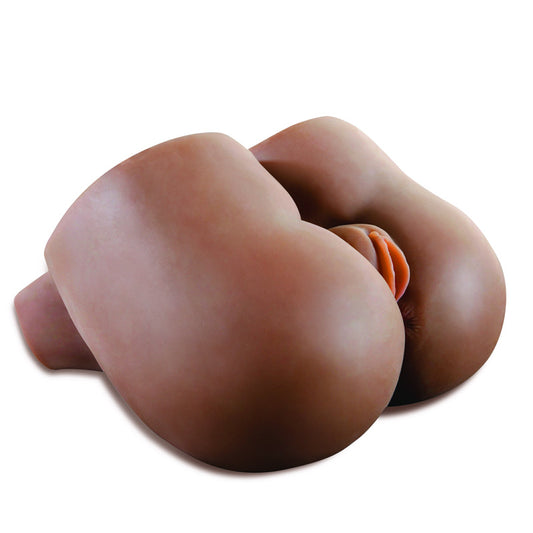 PipeDream realistic mega masturbator with a very big black backside and lifelike texture.