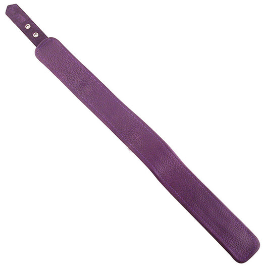 rouge garments plain purple leather collar, a stylish neck accessory for everyday wear.