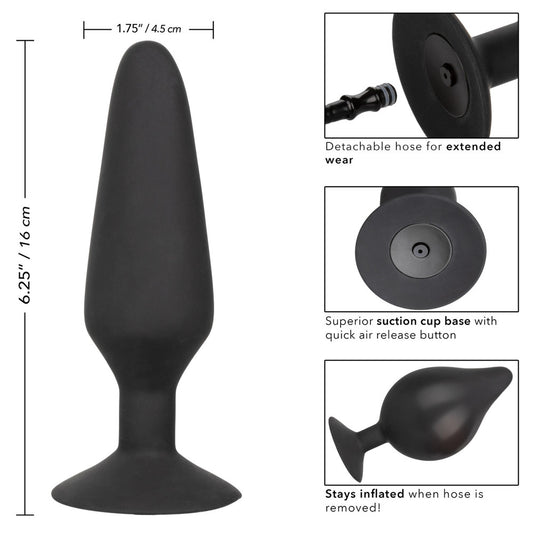 Extra large silicone inflatable butt plug from California Exotic for anal play.