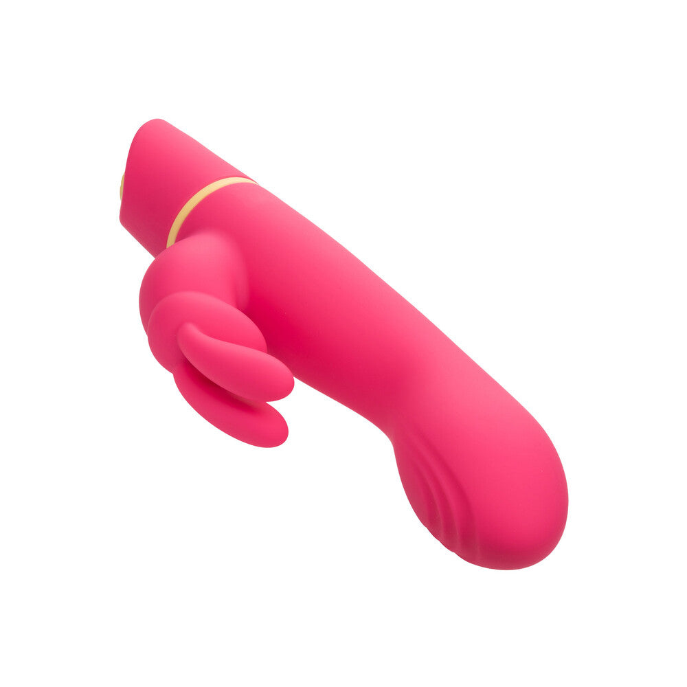 California Exotic Love Bunny vibrator in pink, a G-spot bunny massager for pleasure.