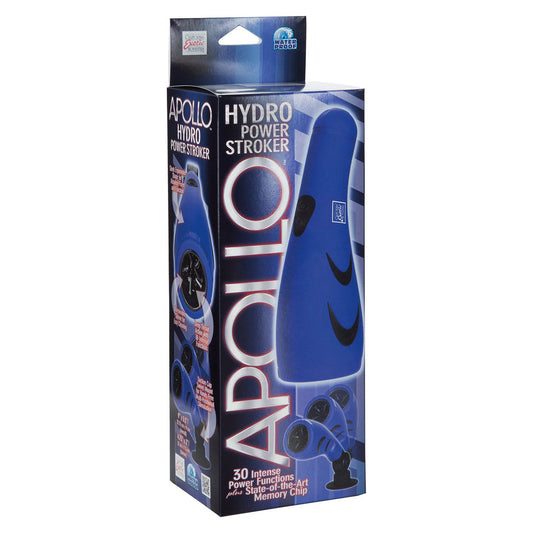 Blue stroker from California Exotic, designed for solo pleasure with vibrating action and hydro power.