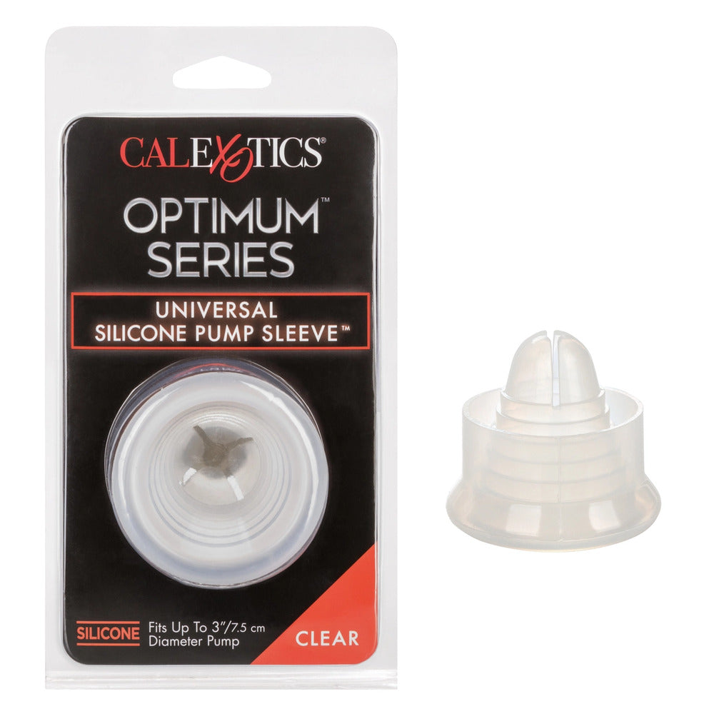 Clear silicone sleeve for penis pump, offering enhanced comfort and a better seal during use.