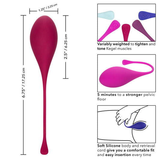 California Exotic's five-piece kegel training set in graduated sizes and smooth, skin-safe material.