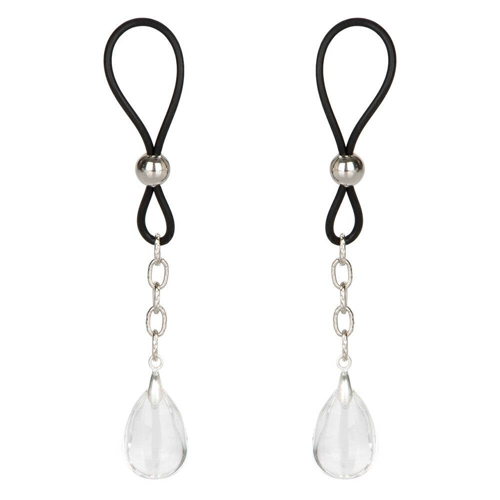Sparkly crystal non-piercing nipple jewellery for titillating nipple play, a glamorous body adornment.