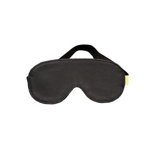 California Exotic Boundless Blackout Eye Mask in black, soft fabric for restful sleep.