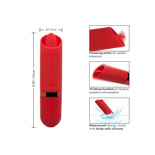 Creative Conceptions Kyst Flicker mini vibrator in a compact size, looks great for travel.