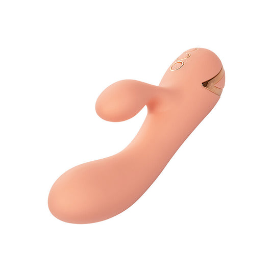 California Exotic Monterey Magic vibrator with clit stimulator, a purple silicone pleasure toy.