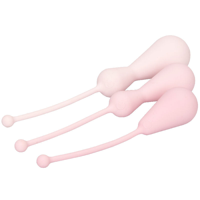Inspire weighted kegel training kit made of smooth silicone for pelvic floor exercises