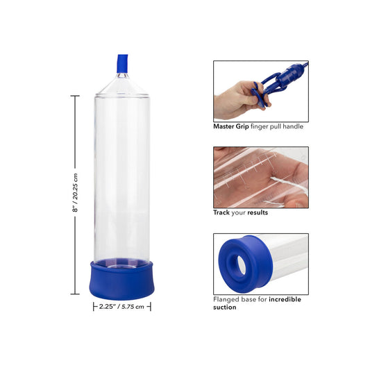 California Exotic Admiral StaHard Pump: a clear plastic penis enlargement device for achieving desired girth.