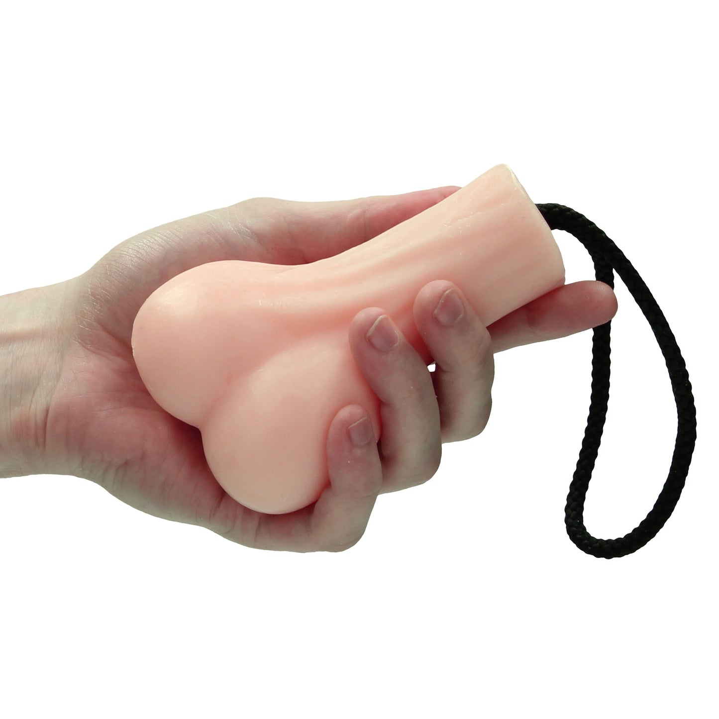 Pink balls soap on a rope from Shots Toys, a cheeky novelty bathroom item.