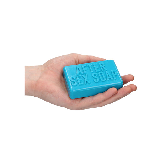 A bar of 'after sex soap' from shots toys, a novelty item in playful packaging.