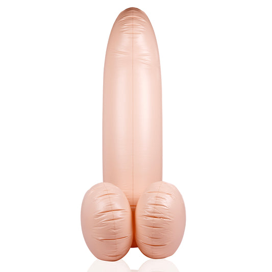 shots toys inflatable novelty shaped like a massive willy, fifty-five inches tall.