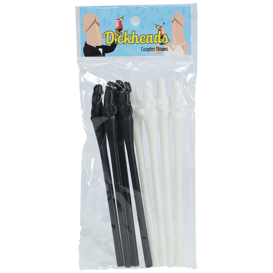A set of colourful, reusable novelty straws shaped like willies, ideal for hen parties.