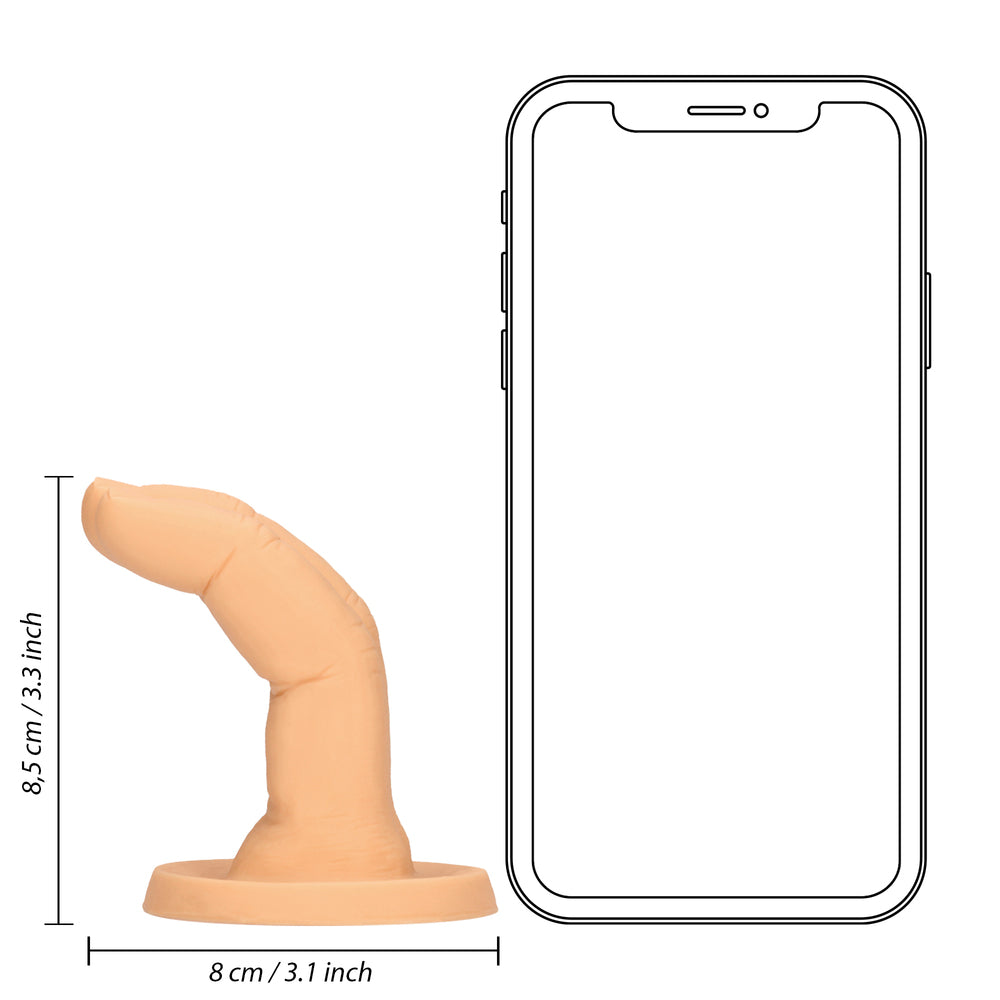 Flesh-toned, finger-worn dildo from shots toys, a pleasure toy for solo play.