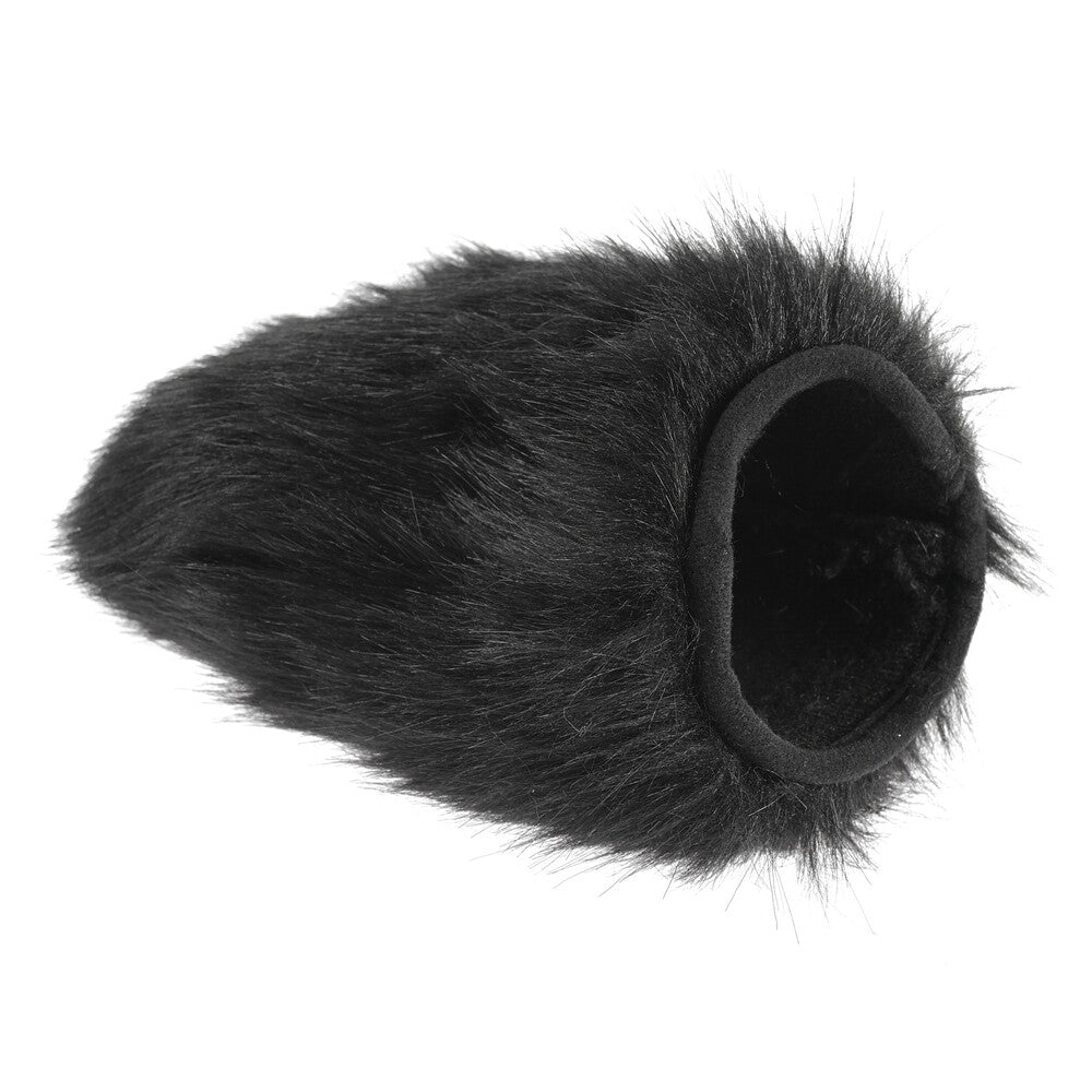 Spiked sensory mitt for couples massage, featuring soft, flexible red spikes for pleasure.