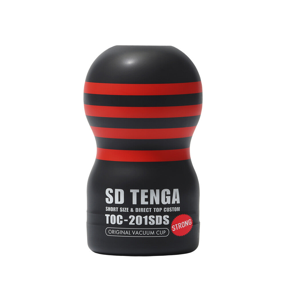 Tenga SD Vacuum Cup Strong masturbator, dark grey soft touch material, strong suction use