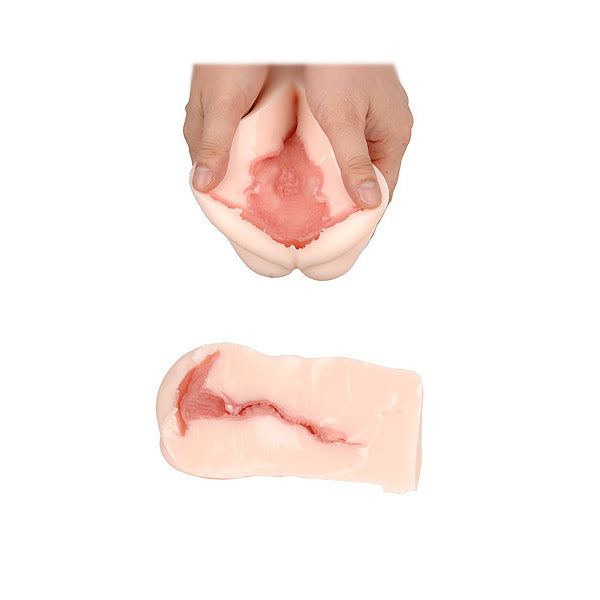 Utensil Race Sarah masturbator, flesh-toned, textured sleeve for solo male pleasure, realistic finish
