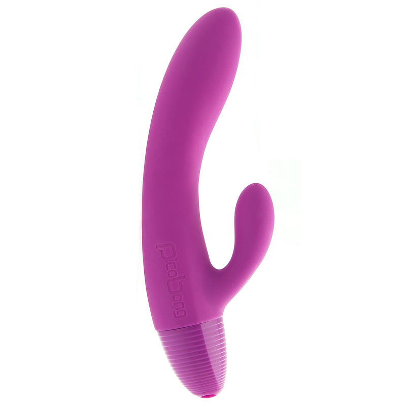 Lilac silicone rabbit vibrator from PicoBong with textured ears for extra stimulation