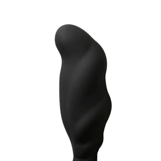 Black silicone prostate exerciser from various toy brands, designed for internal stimulation.
