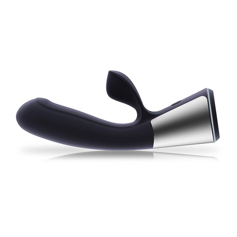 Rechargeable vibrator with clit stims, showcasing a sleek design, crafted for intimate pleasure and exploration.