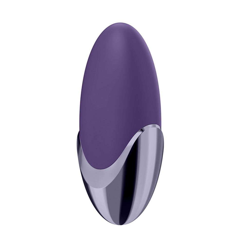 Purple Satisfyer Layons Pleasure vibrator for clitoral stimulation with a smooth, ergonomic design.