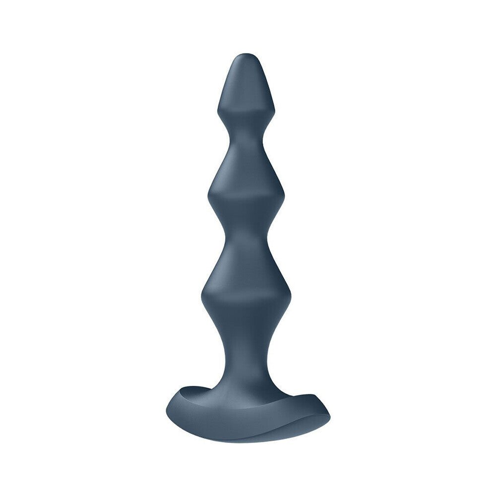 The satisfyer lolli plug 1, a black vibrating anal plug with a smooth finish.