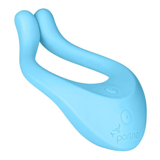 Light blue Satisfyer Partner Multifun 1 Endless Love vibrator for couples, other style vibrator