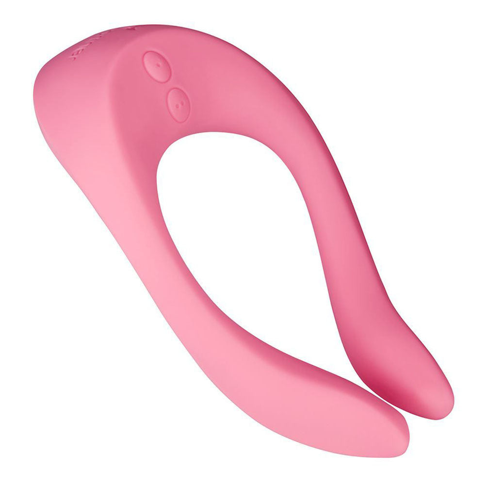 Satisfyer Partner Multifun 2 in pink, a couples' vibrator for shared pleasure.