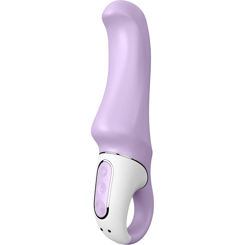The Satisfyer Vibes Charming Smile: a rechargeable g-spot vibrator with a smooth, ergonomic design.