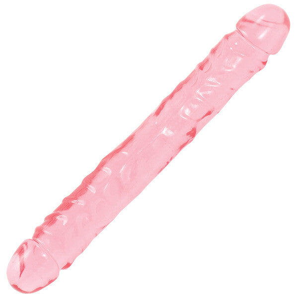 Doc Johnson crystal jellies double dong, 12 inch, translucent, realistic, pleasure toy
