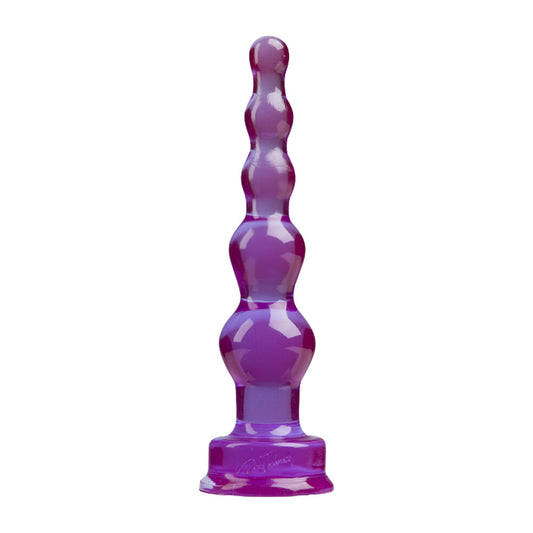 Purple spectragels anal probe tool from doc johnson, showcasing its sleek and hygienic design.