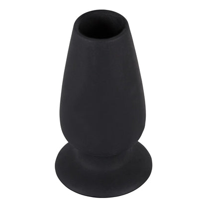 Shiny, metallic tunnel plug from You2Toys, medium size for stretched piercings.